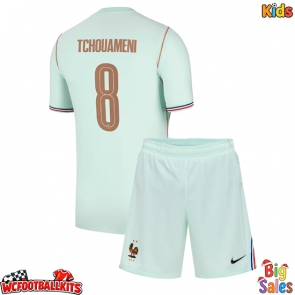 France Aurelien Tchouameni #8 Replica Away Stadium Kit for Kids World Cup 2026 Short Sleeve (+ pants)